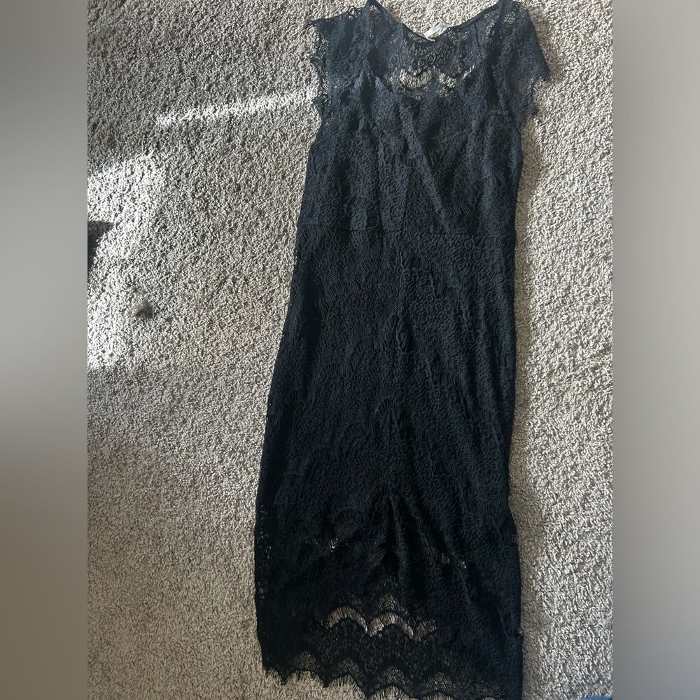 Free people lacy black dress